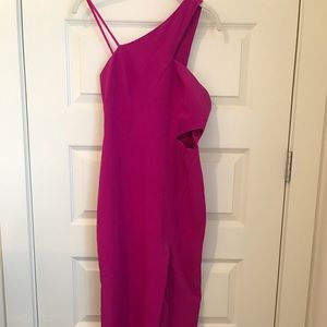 Aidan by Aidan Mattox Fuschia Gown